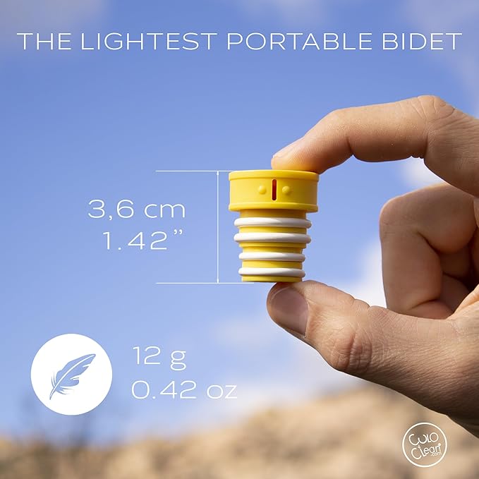 CuloClean Portable Bidet for Toilet, Travel, or Camping. Compatible with Any Plastic Bottle.