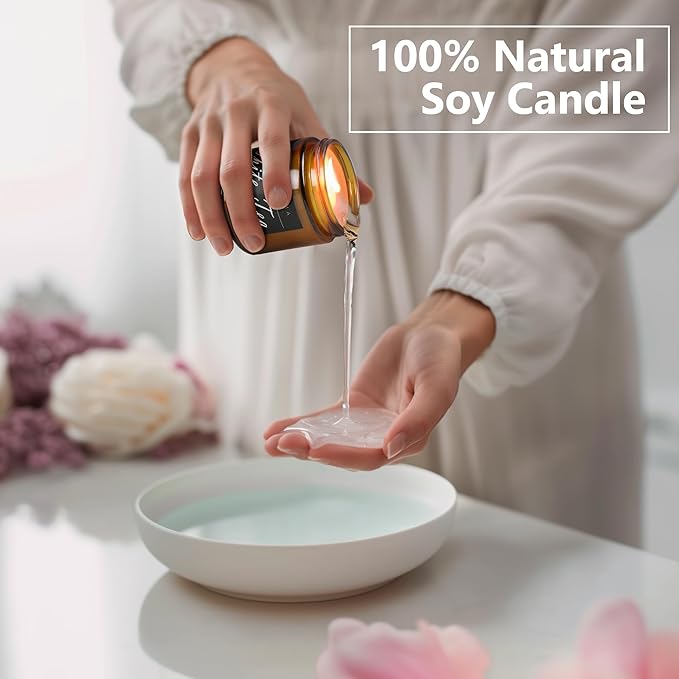 MOASITN Blueberry Highly Scented Candles for Home| Natural Soy Aromatherapy Candle| Handmade Long