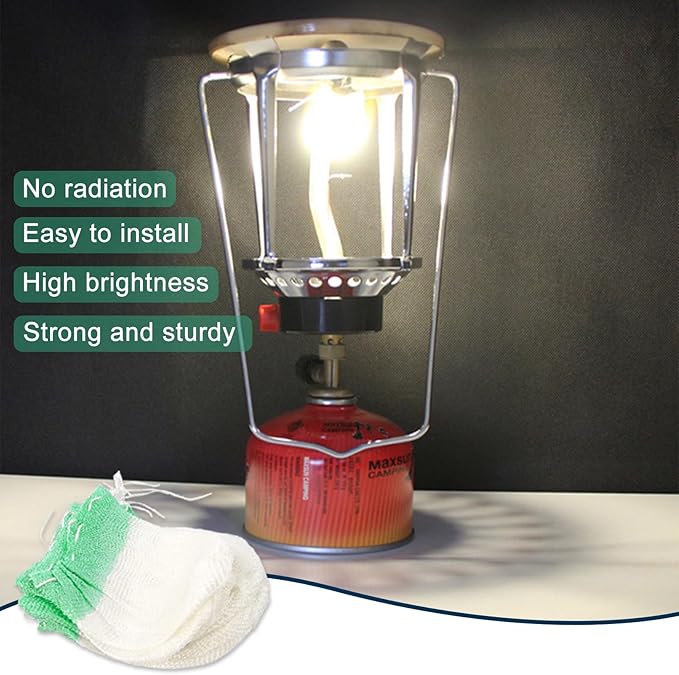20Pcs Lantern Mantles Propane Lantern Mantles, Soft Light Propane Lampshades for Outdoor Camping