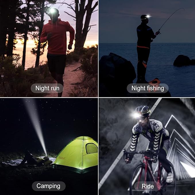 klarus HM1 IPX6 Waterproof Rechargeable Headlamp with Motion Sensor, 70 Hours Long Battery Life