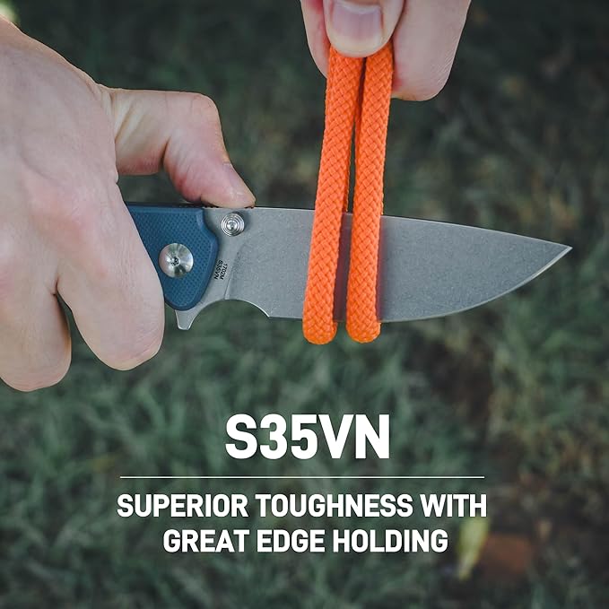 ARTISANCUTLERY Tradition V2 Pocket Knife, 3.58" S35VN Steel Blade with G10 Handle for Men
