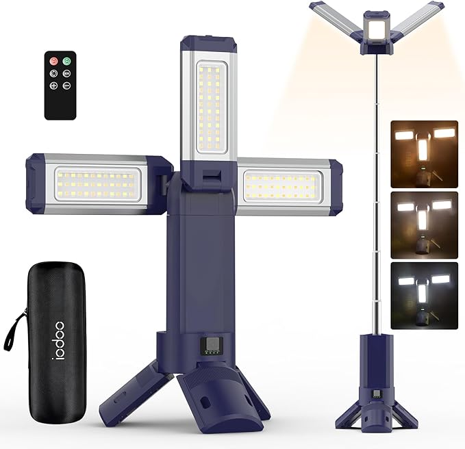 10000mAh Rechargeable 4000LM Camping Light Telescopic Camping Lantern , 270° Rotating Aluminum