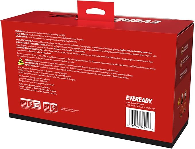 Eveready LED Camping Lantern 360 PRO (3-Pack), Super Bright Tent Lights, Rugged IPX4 Water