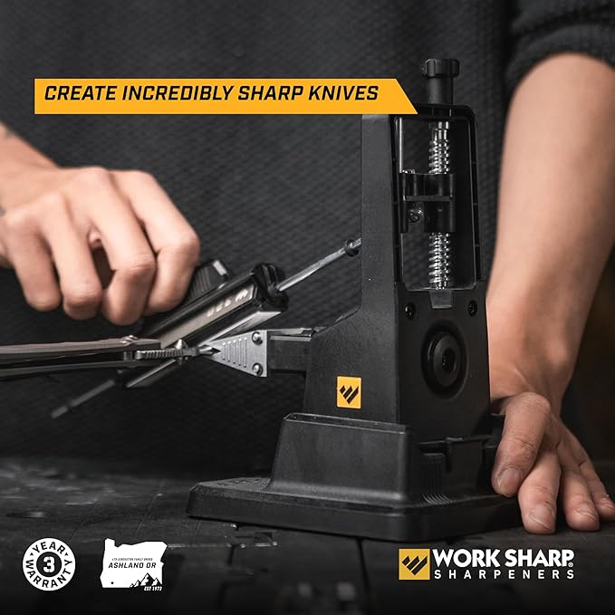 Work Sharp Precision Adjust Elite Knife Sharpener - Adjustable Knife Sharpening System - For