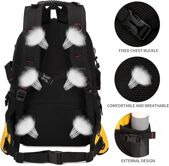 Nerlion 40L Hiking Backpack Travel Backpack for Men Women Camping Waterproof Outdoor Hiking Daypack