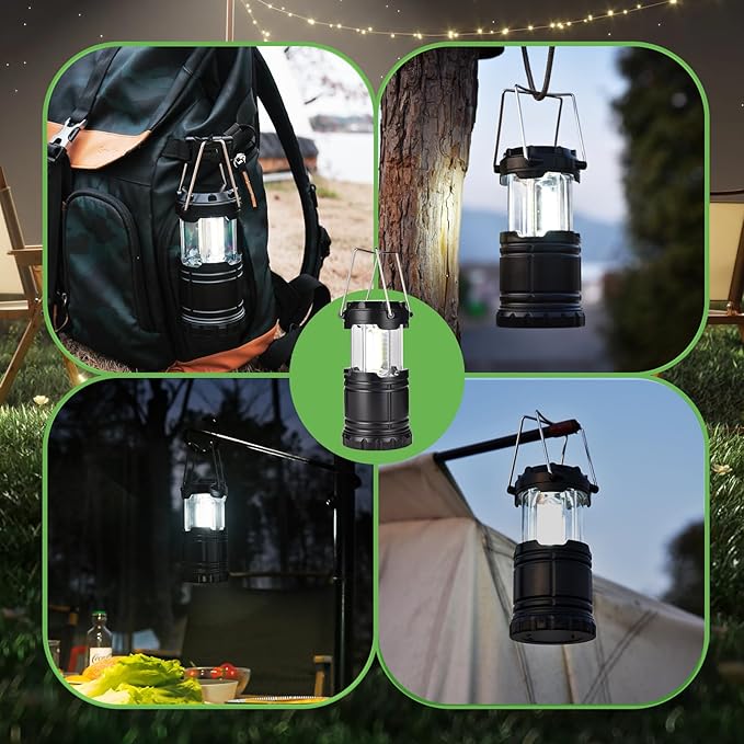 Lantern Collapsible Camping Light, Battery Operated Lanterns LED Super Bright for Power Outages
