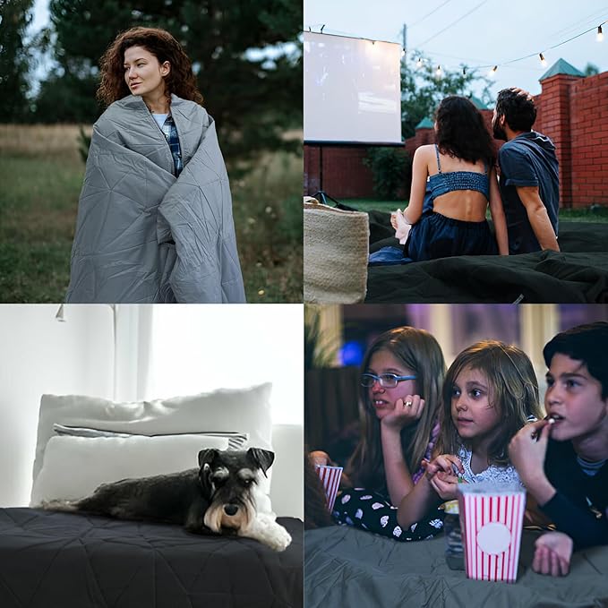 Outdoor Waterproof Blanket, Foldable Fleece Stadium Blanket for Outdoor Sports Event, Camping, Car