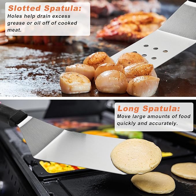 27 PCS Griddle Accessories Kit, Flat Top Grill Accessories Set for Camping, Professional Grill