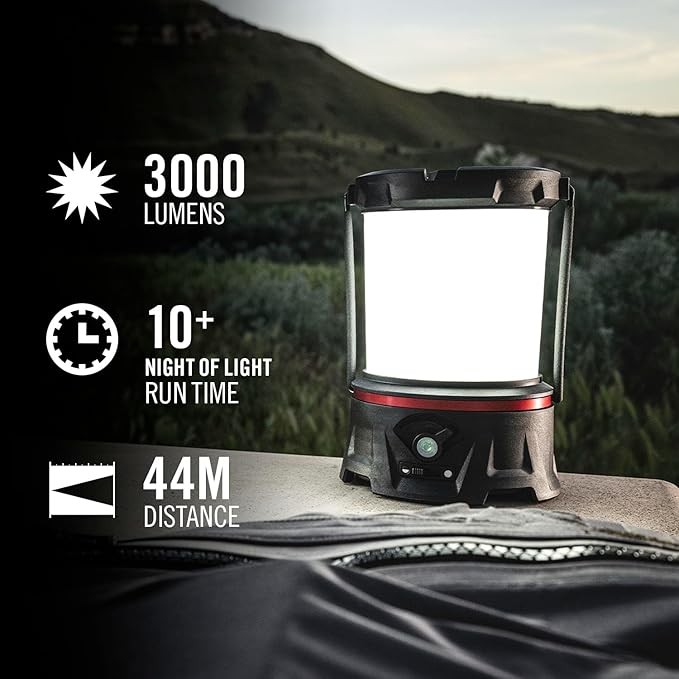 COAST EAL55R Dual Color LED Emergency Light, 3000 Lumen, 10+ Nights of Light, Variable Light