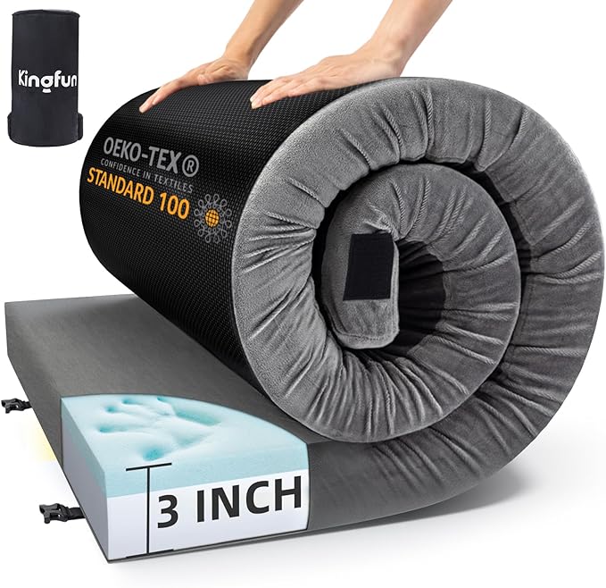 Sleeping Pad for Adults, Comfortable Thick Floor Sleeping Mats for Car Truck Tent with Removable