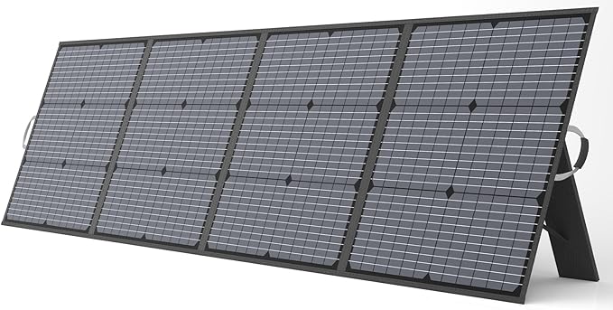220W Portable Solar Panel, IP67 Waterproof Foldable 20V Solar Charger, High 23.5% Efficiency for