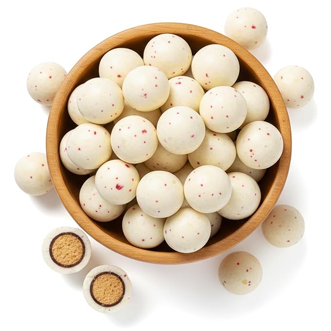 NY Spice Shop Peppermint Twist Chocolate Malt Balls Party Decorations - 8 Ounce Malted Milk Ball