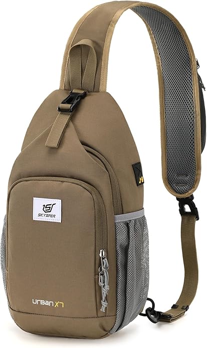 SKYSPER Sling Bag RFID Crossbody Sling Backpack Cross Body Shoulder Bag Travel Hiking Daypack for