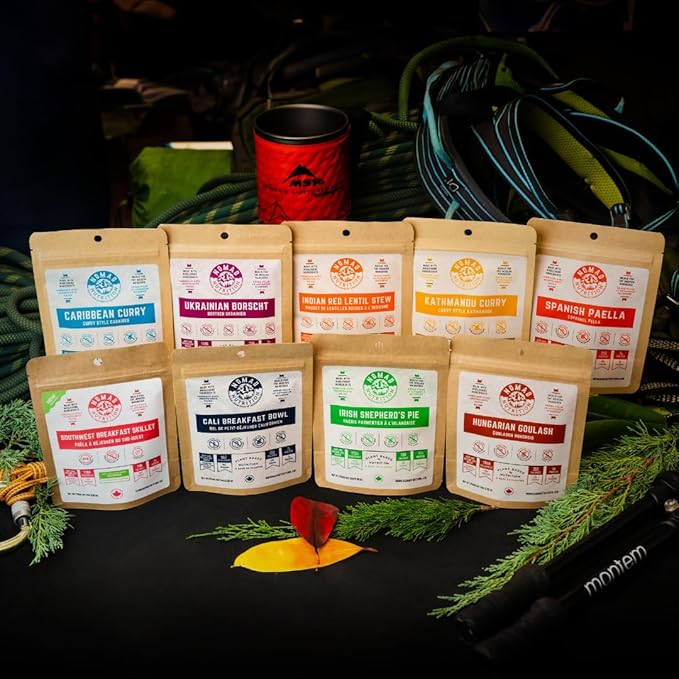 Nomad Nutrition Sampler Pack | 9 Freeze-Dried Meals: Hungarian Goulash, Shepherd?™s Pie, Kathmandu
