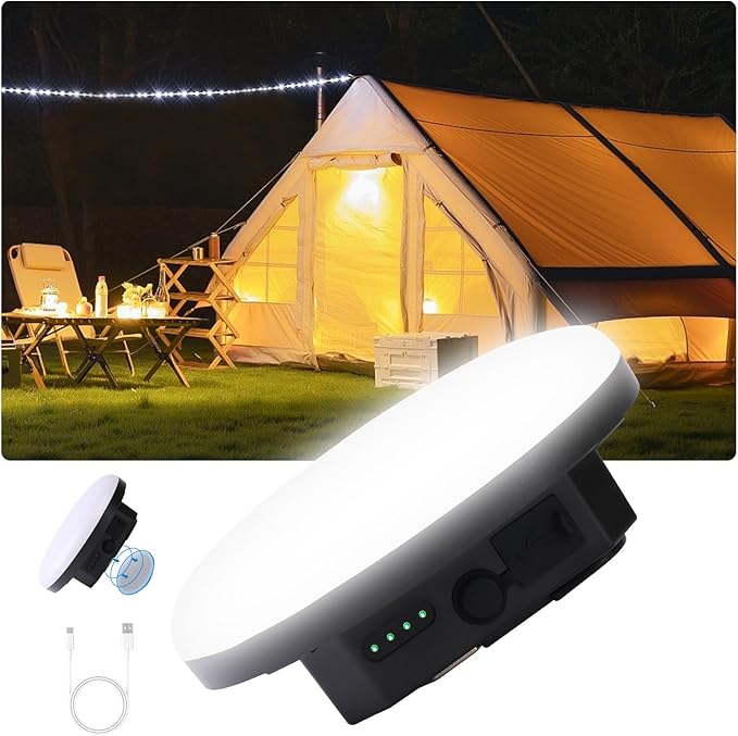 Tent Light Hanging for Camping,Bright LED Rechargeable Portable Lantern for Vendor