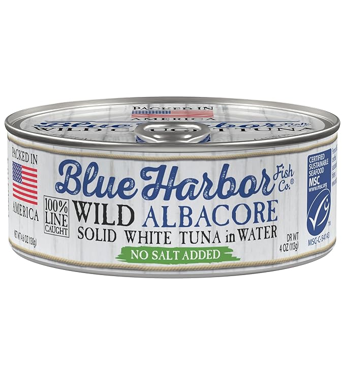 Blue Harbor Fish Co. Wild Albacore Tuna in Water with No Salt Added, 4.6 Ounce