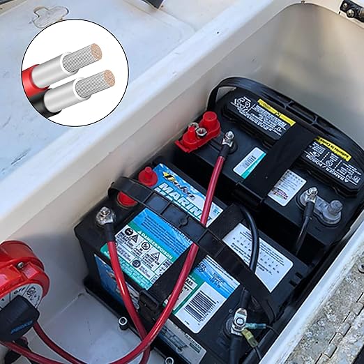 iGreely 10 Gauge Wire Tinned Copper Tray Cable - Connect Charge Controller and Battery for Solar