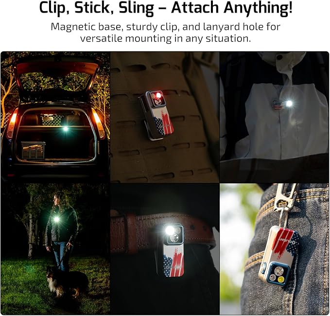 OLIGHT Oclip Pro EDC Flashlight Clip-on Light, Rechargeable 500 Lumens with Three Lighting