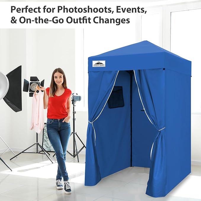 EAGLE PEAK Flex Ultra Compact 4x4 Pop-up Canopy, Sun Shelter, Changing Room, Portable Privacy