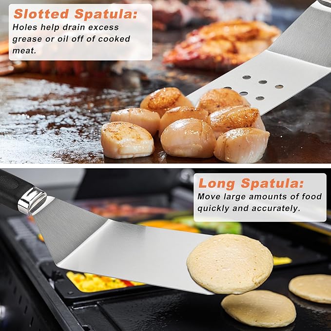 27 PCS Griddle Accessories Kit, Flat Top Grill Accessories Set for Camping, Professional Grill