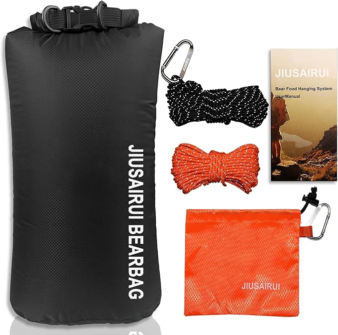 7.8Oz Ultralight Bear Bag Hanging Kit: 30D Waterproof Bear Proof Food Storage for Backpacking and
