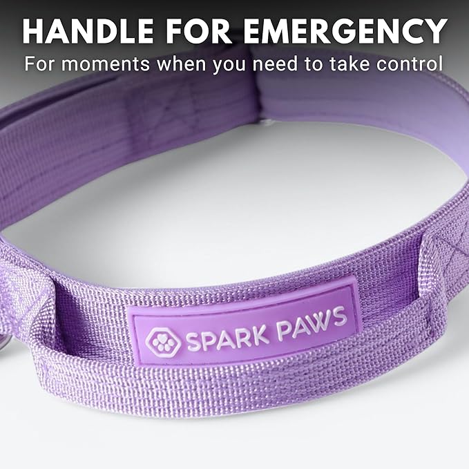 Spark Paws Tactical Dog Collar - Heavy Duty, Premium Quality, Thick and Durable for Large and