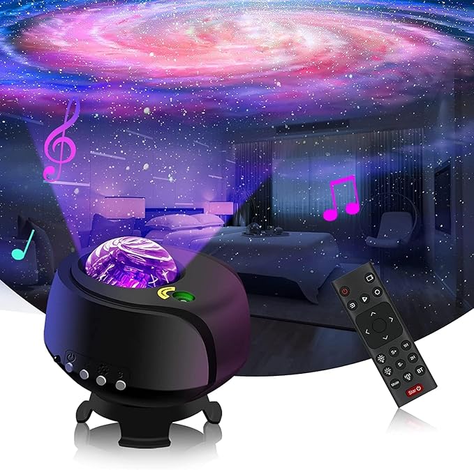Larger Coverage Area Galaxy Projector,with Changing Galaxy Shapes Star Projector,Night Light with