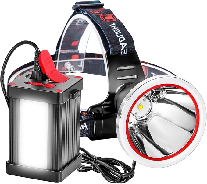 High Power LED Headlamp with Separation Design, Super Bright Long Distance Headlight, Waterproof
