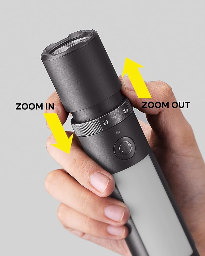 HOTO Emergency Flashlight Rechargeable, Magnetic LED Flashlight High Lumens with Window Glass