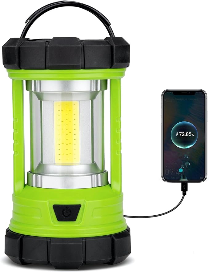 Camping Lantern 3000LM, LED Lanterns for Power Outages with 4400mAh Phone Charger, Impact-Resistant