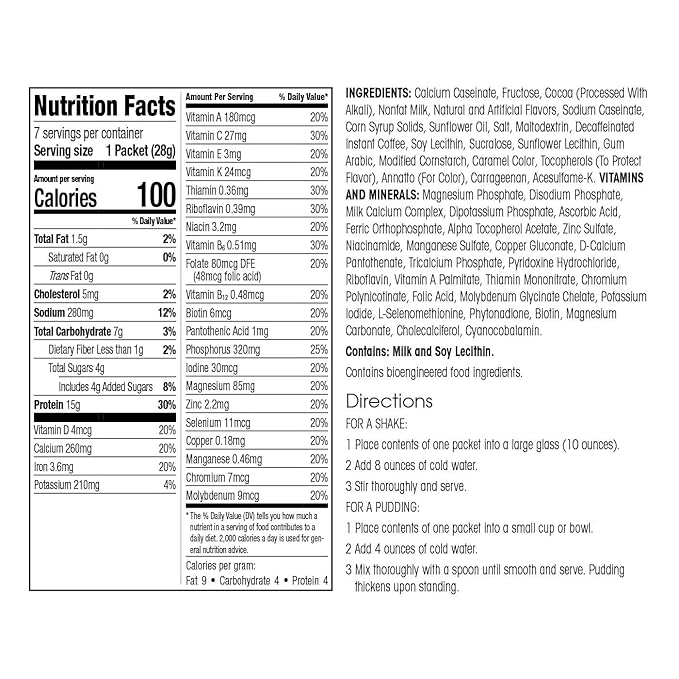 WonderSlim Meal Replacement Shake, Mocha Cream, 15g Protein, 24 Vitamins & Minerals, Gluten Free