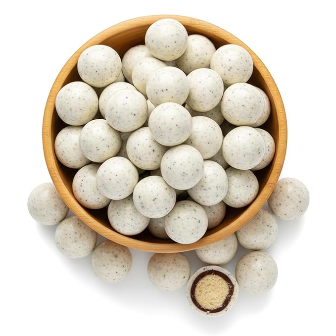 NY Spice Shop Coffee & Cream Chocolate Malt Balls Party Decorations - 8 Ounce Malted Milk Ball