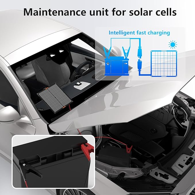 Solar Panel 30W 12V Solar Car Battery Charger Portable Waterproof Solar Power Battery Trickle