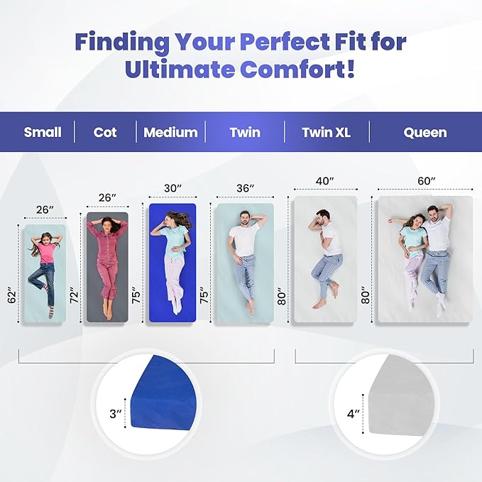Hazli Matrix Comfort-Cell Memory Foam Camping Mattress Pad - Roll Up Mattress for Adults - Portable