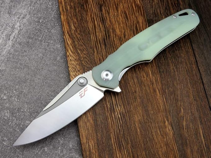 Eafengrow EF967 Pocket Folding Knife with Pocket Clip Fast Opening Ball Bearing Folder G10 Handle