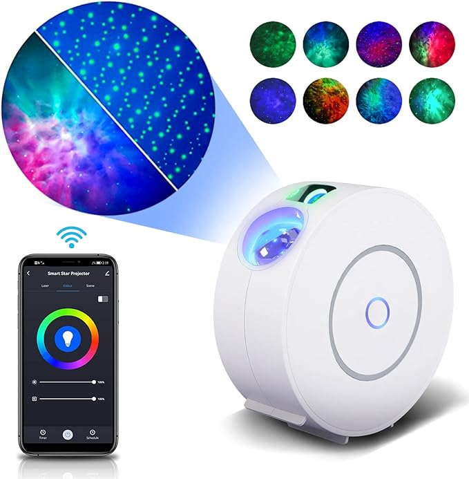 Star Projector, Galaxy Projector for Bedroom, Smart APP & Voice Control Galaxy lamp, Compatible