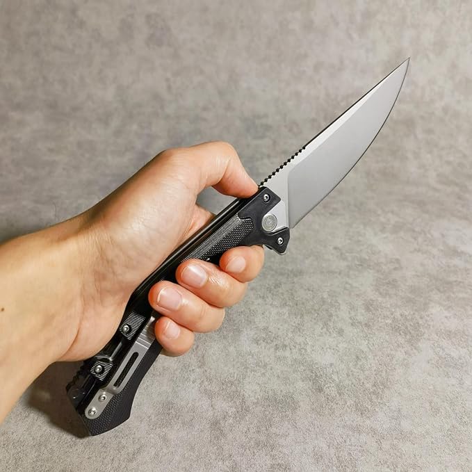 10 Inches Tactical Folding Knife - Multi-Functional Survival Knife for Camping, Hunting, Fishing