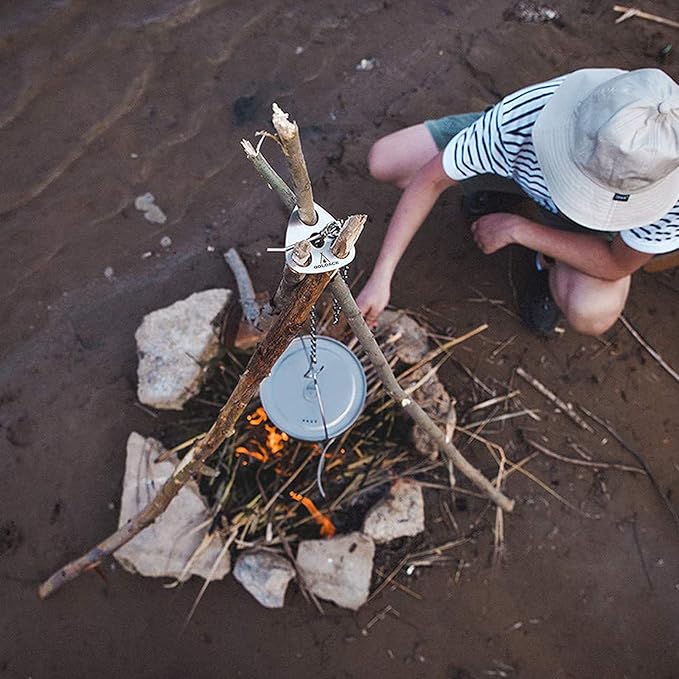 Stainless Steel Camping Gear and Equipment - Campfire Cooking Accessories Set - Radiate Portable