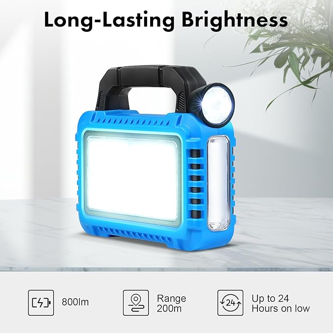 4 Pack Solar Lantern, LED Flashlight for Power Outages, Portable Camping Essentials Lights