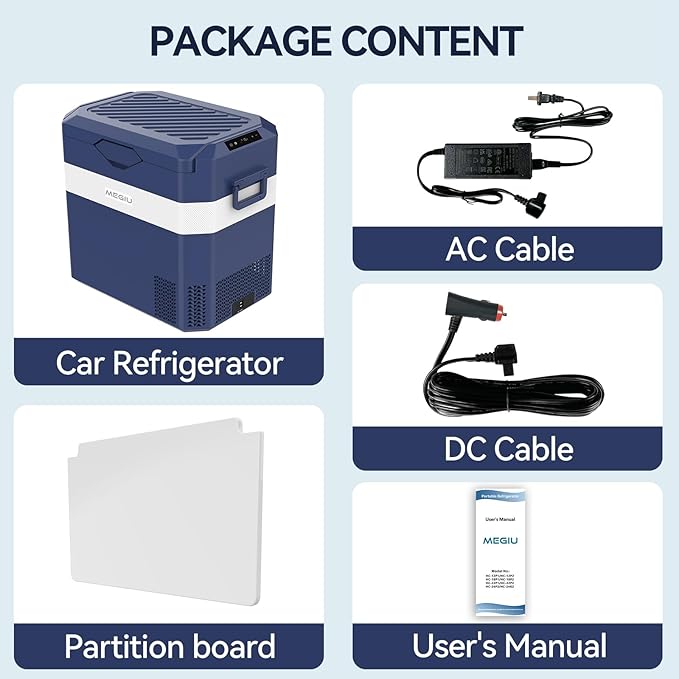 Car Fridge Portable 12V Refrigerator 40 Quart 12 Volt Freezer Compressor Cooler 12V/24V DC 110～240