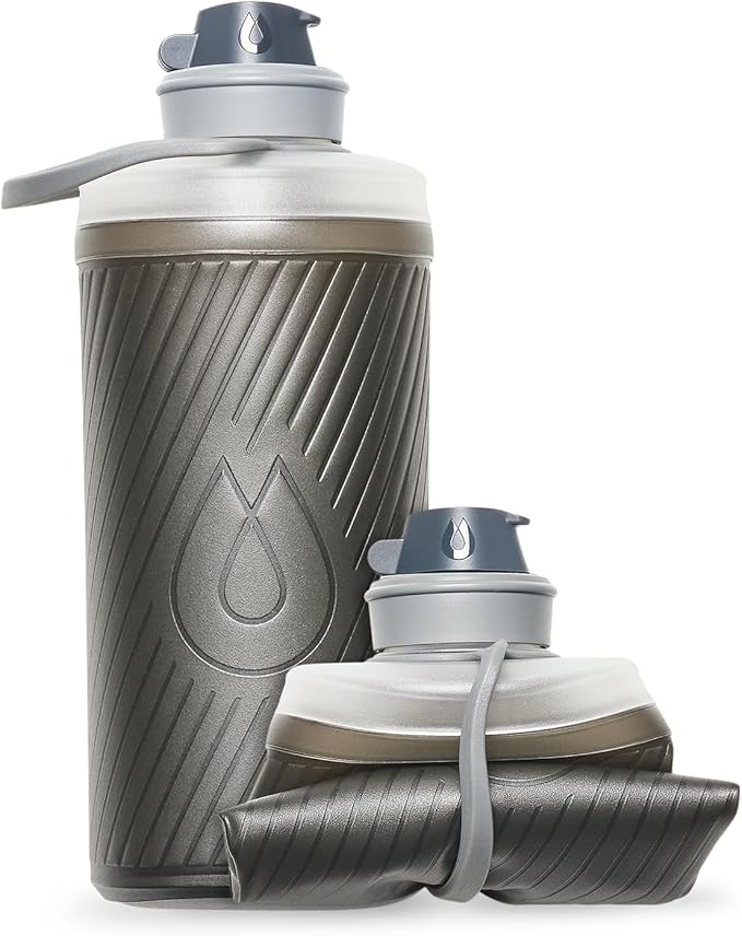 HydraPak Flux - Collapsible Backpacking Water Bottle (750ml, 1L, 1.5L) - BPA Free, Ultra Light
