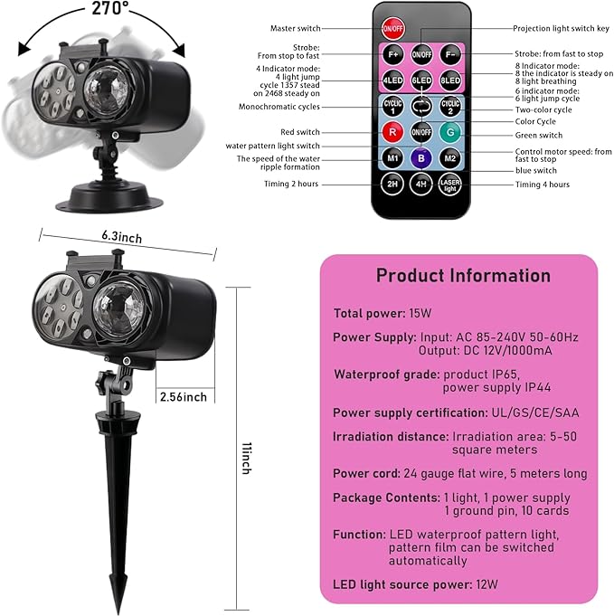 2025 Upgraded Holiday Projectors, Brighter Halloween Decorations Projector Lights, Christmas
