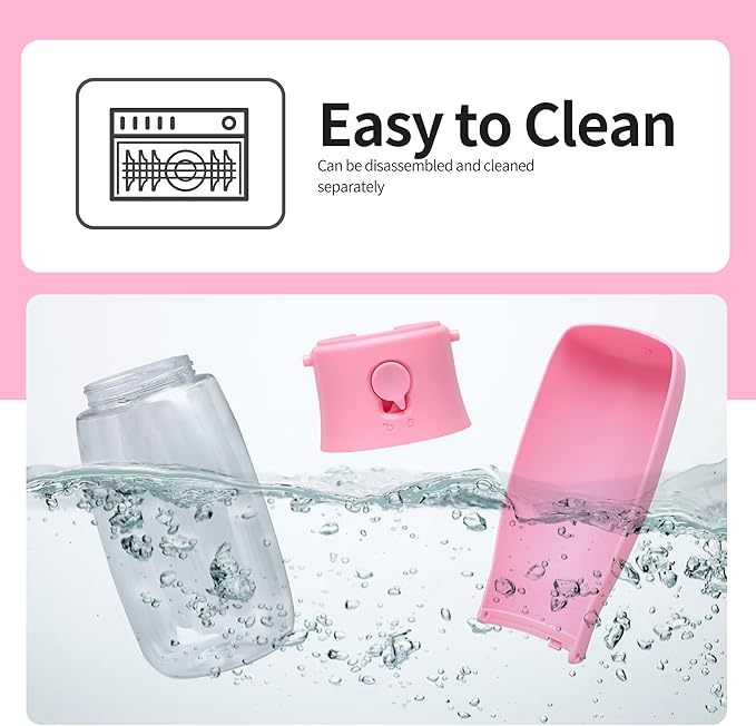 Dog Water Bottle, Leak Proof Portable Puppy Water Dispenser, Travel Puppy Water Bowl, Foldable