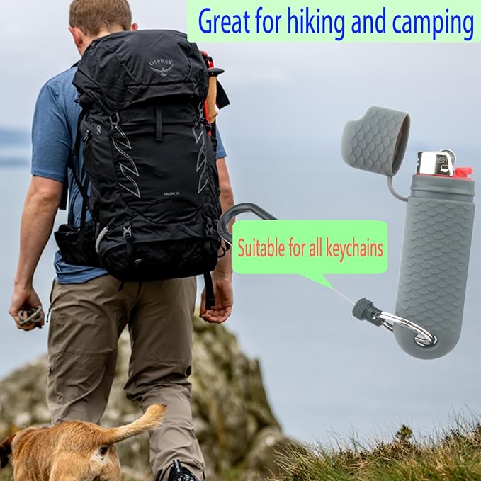 2 Pcs Waterproof Lighter Case Cover Holder for BIC Regular Lighters Sleeve Type J6 Outdoor Survival