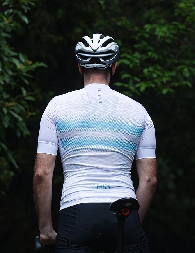 LAMEDA Men's Cycling Jersey Breathable Lightweight Bike Jersey Short Sleeve Quick Dry Moisture