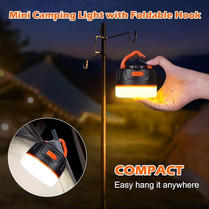 Sinvitron LED Camping Lantern Rechargeable with Remote Control - 1000LM 150H Runtime Tent Light