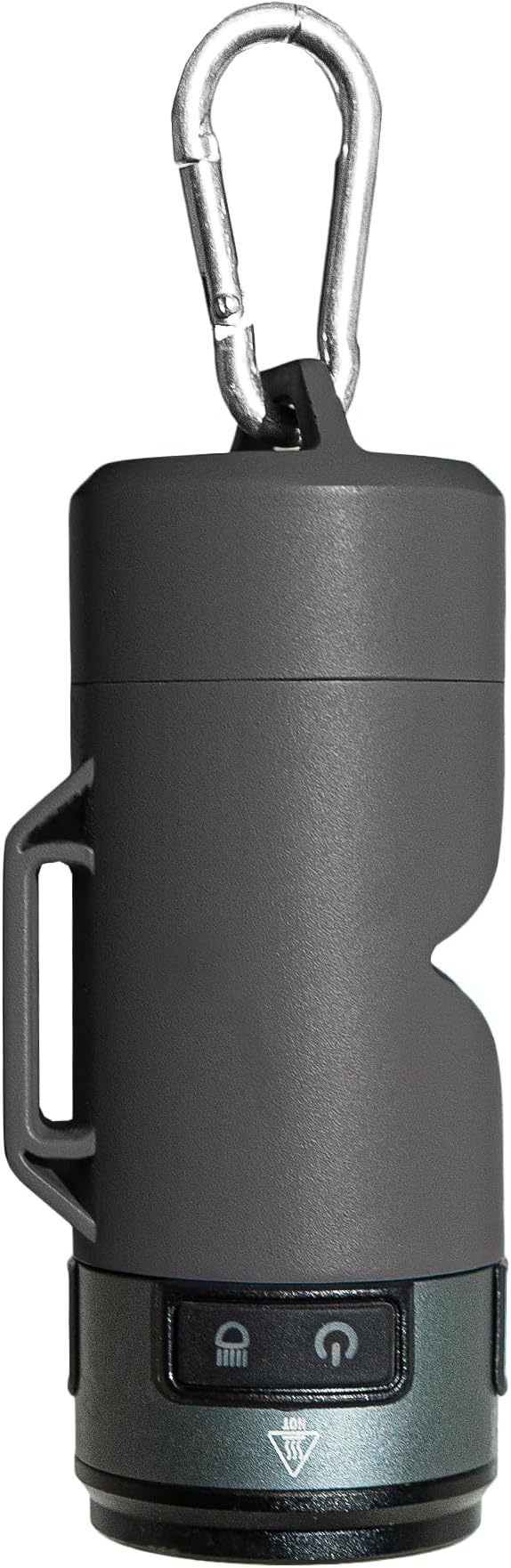 Lumi Dog Waste Bag Holder with LED Flashlight, Hands-Free Dog Walking Accessory with Carabiner Clip