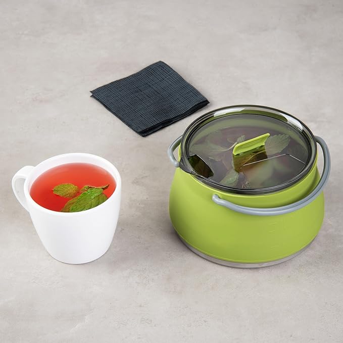 Restaurantware-Hi Tek 1 Liter Collapsible Camping Kettle, 20 Portable Cook Pots - With Perforated