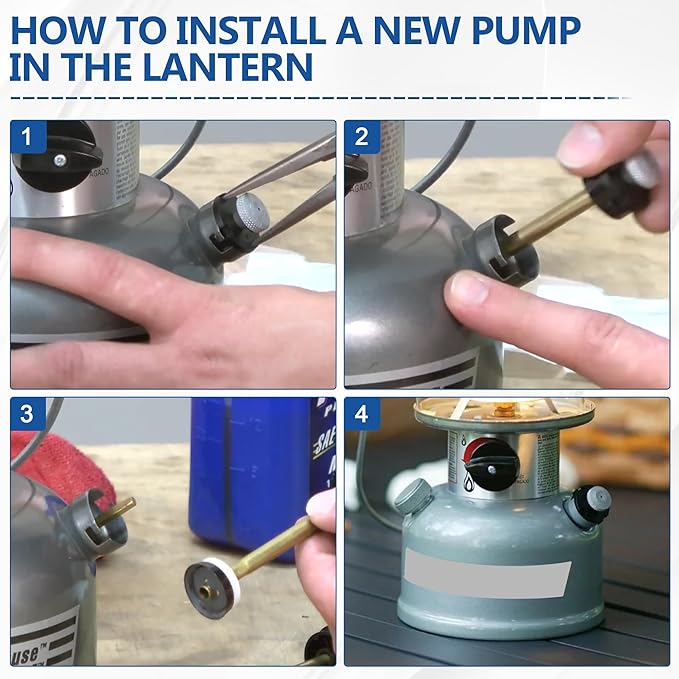 Camping Lantern & Stoves Replacement Parts – Universal Plunger Metal Part, Plunger Pump Repair Kit
