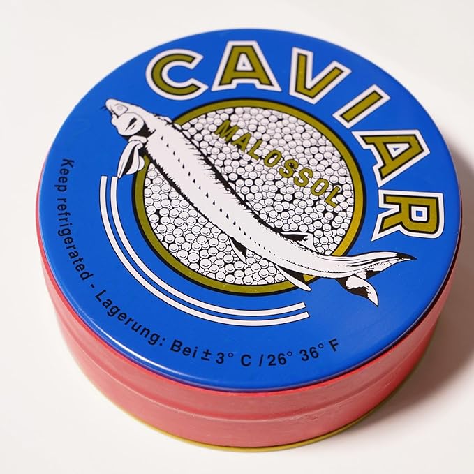 Siberian Sturgeon Black Caviar ??Original Tin ??8 Oz ??Schwarz Caviar ??Premium Imported Sturgeon